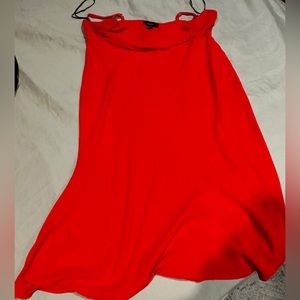 Pretty blood orange color dress!